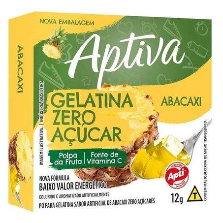 GELATINA APTI ZERO ABACAXI 12G