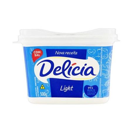 Margarina com sal light delícia pote 500g