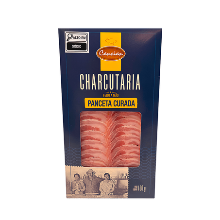 Cancian Panceta Suína Curada 100G Fatiada