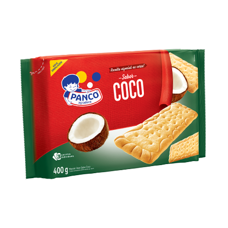 Biscoito Panco Coco Pacote 400g 
 