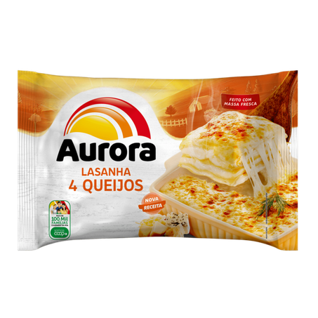 LASANHA AURORA 4 QUEIJOS 600G