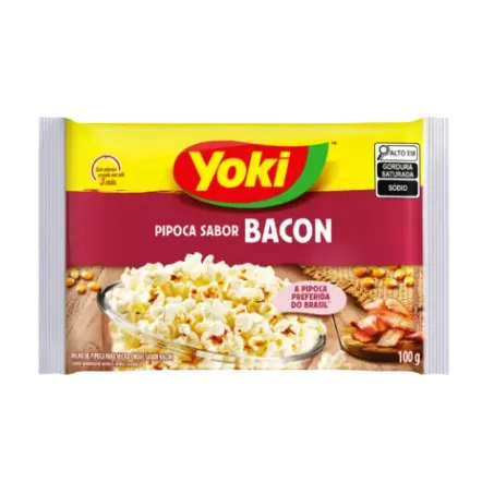 Pipoca yoki micro bacon 100g