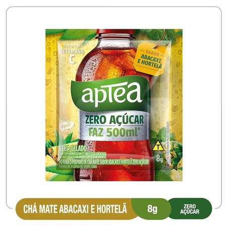 Cha mate aptea abacaxi e hortela 8gr