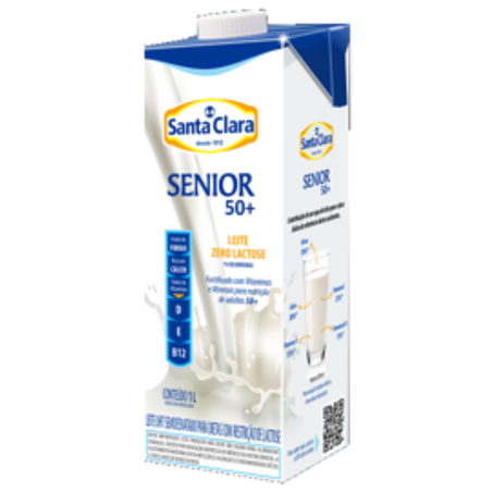 Leite uht santa clara senior 50+1l
