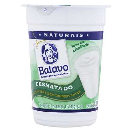 IOGURTE DESNATADO BATAVO NATURAIS