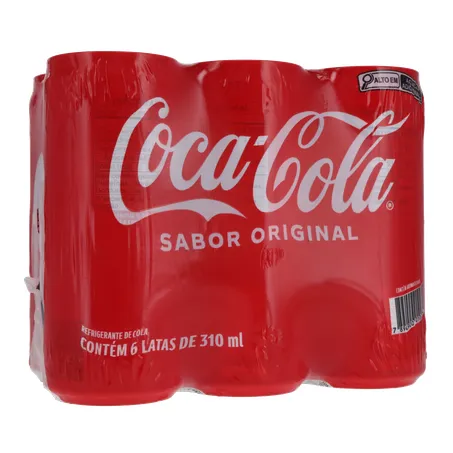 Refri coca cola lata 310ml c/6 360-34