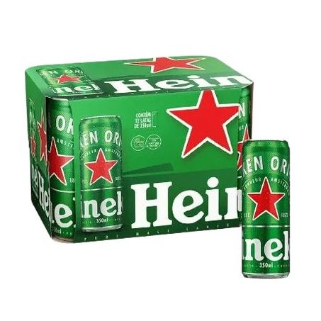 CERVEJA HEINEKEN 350ML PACK C/12 UNIDADES