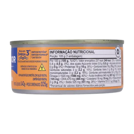 ATUM PESCADOR RALADO ÓLEO 140G 360-17