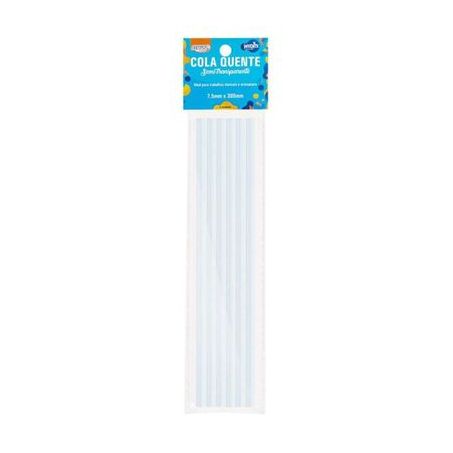 COLA QUENTE FINA SEMI TRANSPARENTE BRW 7,5MM X 300MM C/6UN