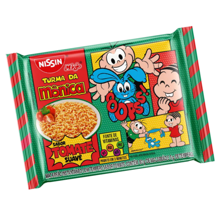 MACARRÃO INST NISSIN TURMA MONICA TOMATE 85G