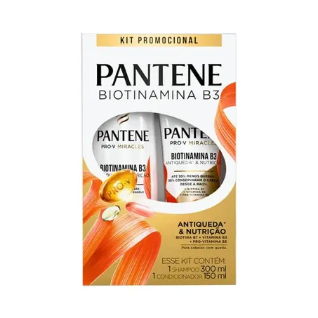 Kit shampoo+cond 450ml pantene biotinamina b3