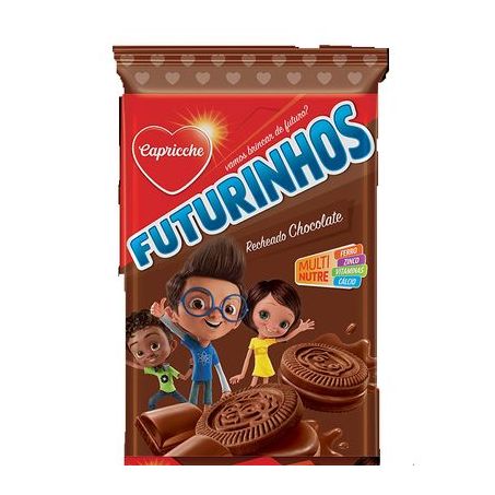 BISC RECH FUTURINHOS CAPRICCHE 390G CHOCOLATE