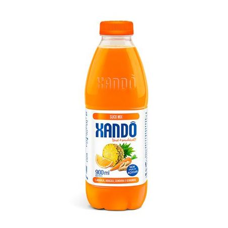Suco Laranja, Abacaxi, Cenoura E Gengibre Xandô Garrafa 900ML