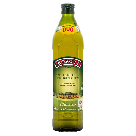 Azeite de Oliva Espanhol Borges 500ml - Extra Virgem - Vidro