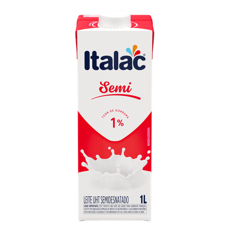 LEITE SEMIDESNATADO ITALAC TP 1L