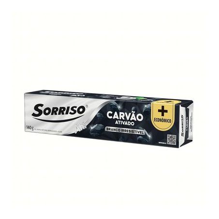 Gel Dental Sorriso Carvão Ativado + Econômico Caixa 140gr