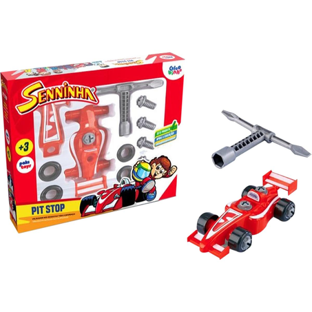 Carro Pit Stop Pakitoys Senninha - Ref. 2030