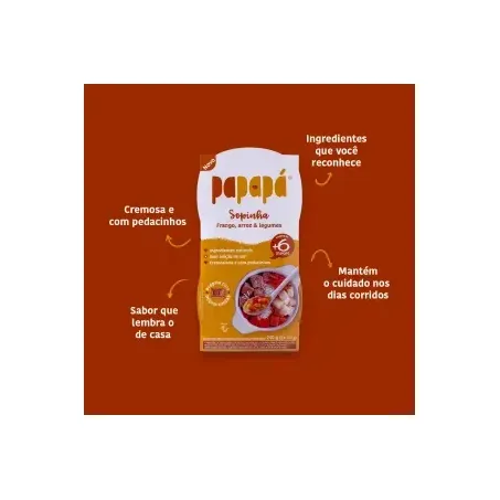 Sopinha Frango Legumes Papapá 240g 360-2