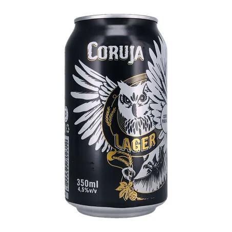 Cerveja Coruja Lager Lata 350Ml 360-0