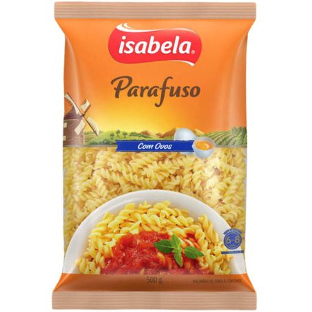 Massa cortada isabela 500g parafuso