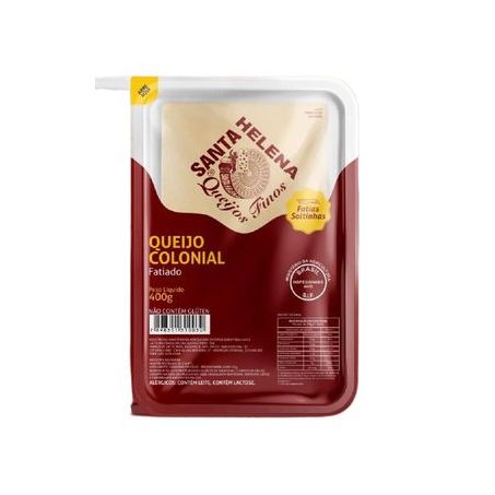 Queijo colonial fatiado santa helena400g