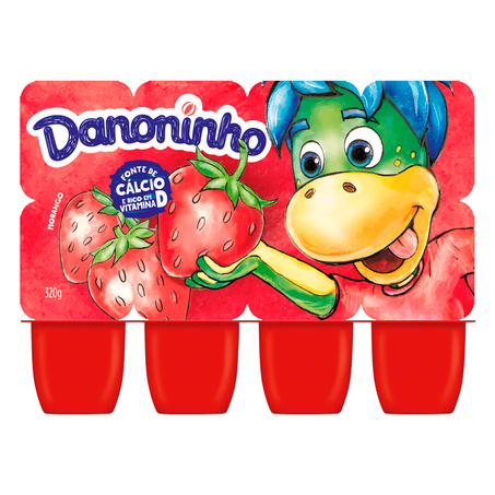PETIT SUISSE DANONINHO MORANGO 320G