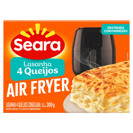 Lasanha Seara 300g - 4 Queijos - Air Fryer
