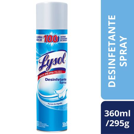 DESINFETANTE USO GERAL SPRAY PUREZA DO ALGODÃO LYSOL