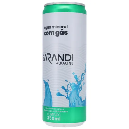 Agua mineral sarandi c/gas lata 350ml 360-3