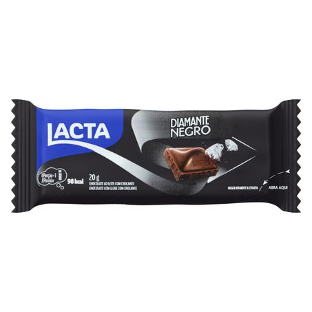 Chocolate ao leite lacta diamante negro