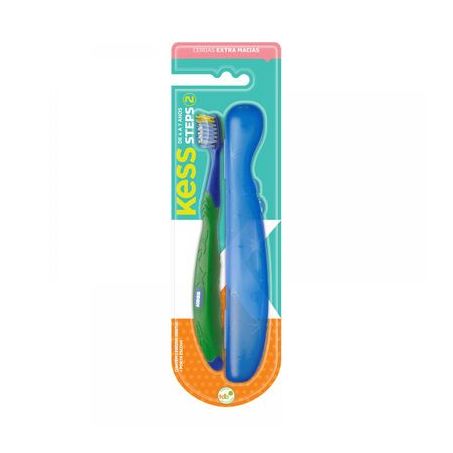 ESCOVA DENTAL KESS KIDS STEP 2 C/ ESTOJO