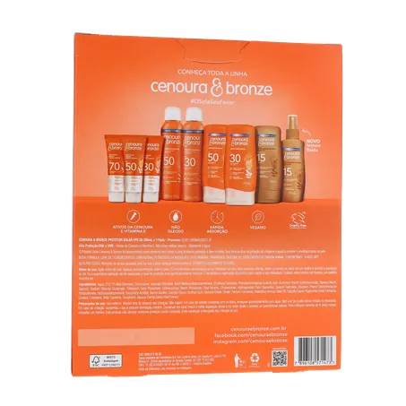 Protetor solar corporal cenoura e bronze 360-17