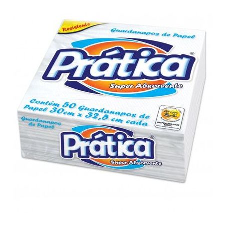Guardanapo Prática Branco Grande c/50un
