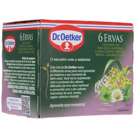 Cha Dr Oetker 6 Ervas C/10 Sachês 360-15