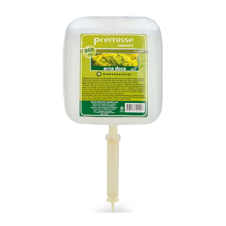 SABONETE LÍQUIDO 800ML ERVA DOCE SOFT PREMISSE SEM PLUG