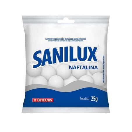NAFTALINA BETTANIN SANILUX PEDRA 25 G             