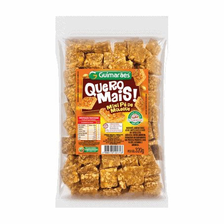 Pé de moleque mini guimarães quero mais 320g