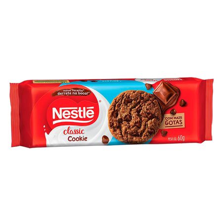 BISCOITO COOKIE CHOCOLATE COM GOTAS DE CHOCOLATE AO LEITE NESTLÉ CLASSIC