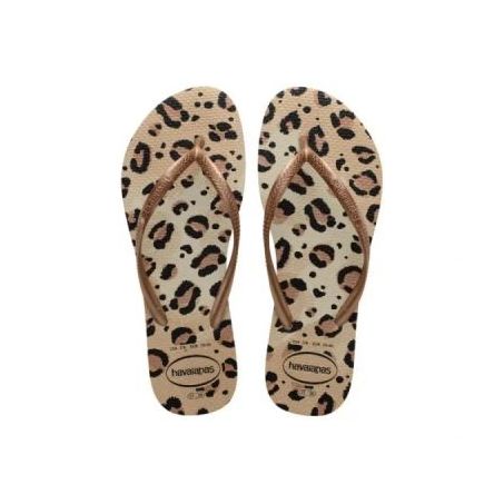 HAVAINAS SLIM ANIMALS BEGE/BEGE PALHA  37/38