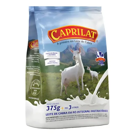 Leite Po Caprilat 375g Cabra Integral Instantaneo