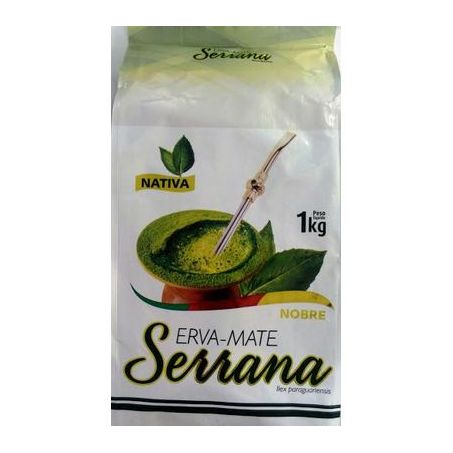 Erva mate Flor Serrana nativa com açúcar 1kg