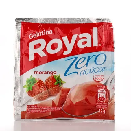 Gelatina Royal Zero Morango 12g