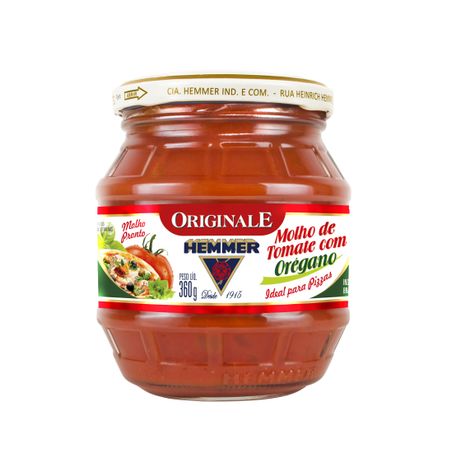 Molho de tomate hemmer 320g com orégano