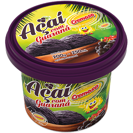Acai cremoso c-guarana 250ml