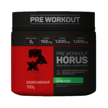 Pré-Treino Max Titanium Horus Limão Yuzu 150g