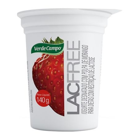 Iogurte verde campo cp zero morango 140g