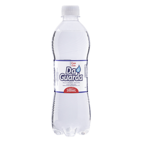 Água mineral da´guarda com gás garrafa 500ml