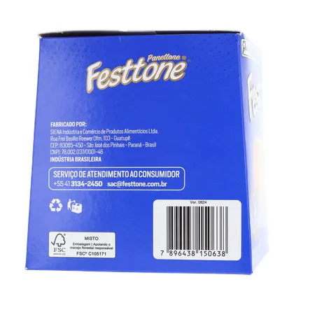 Panettone festtone mini chocolate cx 80g 360-10