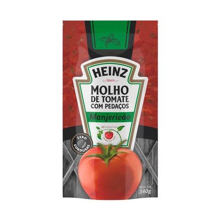 Molho de tomate manjericão heinz sch 340g