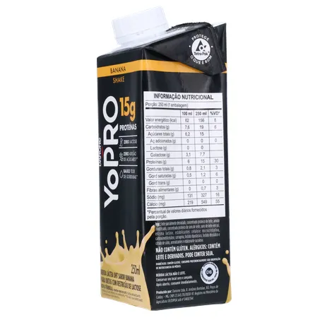 Bebida Lactea Danone Yopro 15 Banana 250ml 360-6